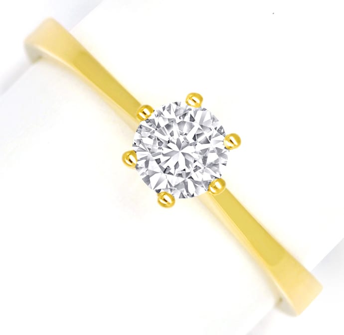 Foto 2 - Diamant Verlobungsring mit 0,42ct Brillant 18K Gold, Q2451