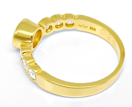 Foto 3 - Damen Brillant-Ring, Halbmemory mit Solitär, S8769