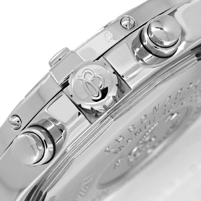 Foto 5 - Breitling Colt Chronograph Herrenuhr in Stahl mit Leder, U2288